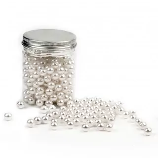 Dekoperličky pvc 10mm/150g bílá
