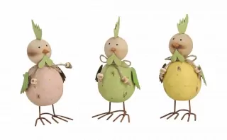 Kovové kuřátko 16 cm